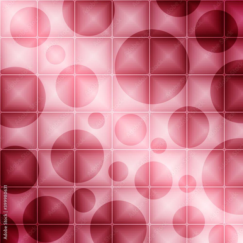 Obraz premium Seamless pattern with circles and squares