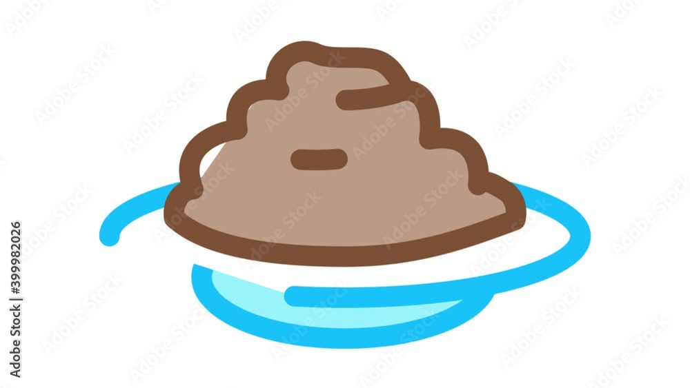 soy miso meal Icon Animation. color soy miso meal animated icon on white background soy miso meal Icon Animation. color soy miso meal animated icon on white background