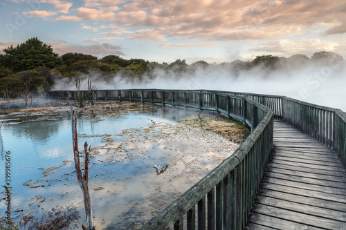 Kuirau Park, geothermics, Rotorua, Bay of Plenty photo