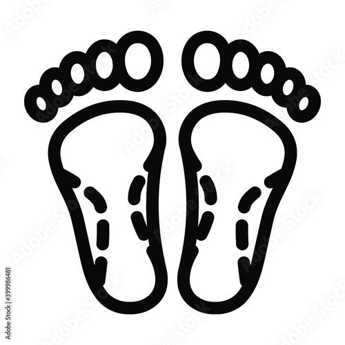 
Trendy solid icon of feet surgery
