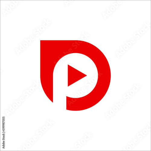 P play button logo design Free Download P play button logo design - GFXLoad