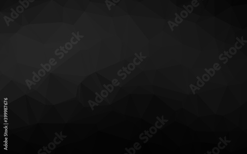 Dark Silver, Gray vector blurry triangle texture.