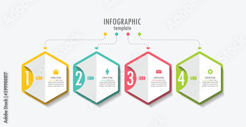 Presentation business abstract background infographic template