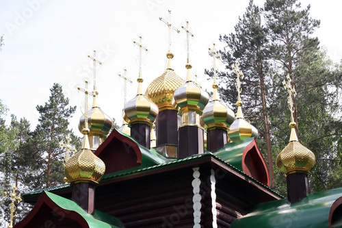 Yekaterinburg, Russia - June 04 2019 - Ganina Yama Monastery in Yekaterinburg region, Russia, built in memory of the Romanovs, the last royal family of Russia.  photo