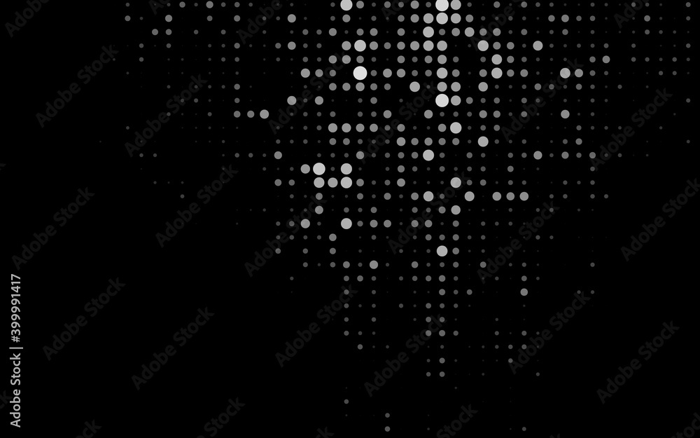 Dark Silver, Gray vector template with circles. Dark Silver, Gray vector template with circles.