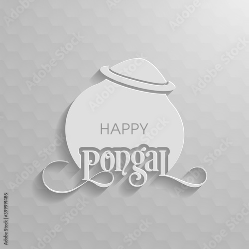 Illustration of Pongal festival for the celebration.