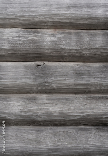 Rustic old wooden logs texture natural background. Dark wood background natural texture. Vintage grey pattern for decoration design.