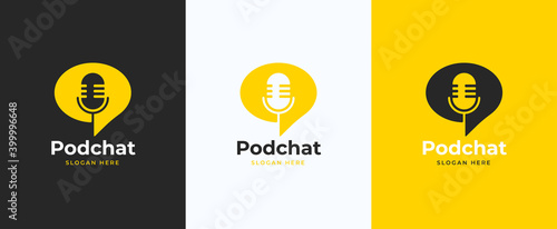 bubble chat podcast logo photo