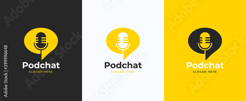 bubble chat podcast logo
