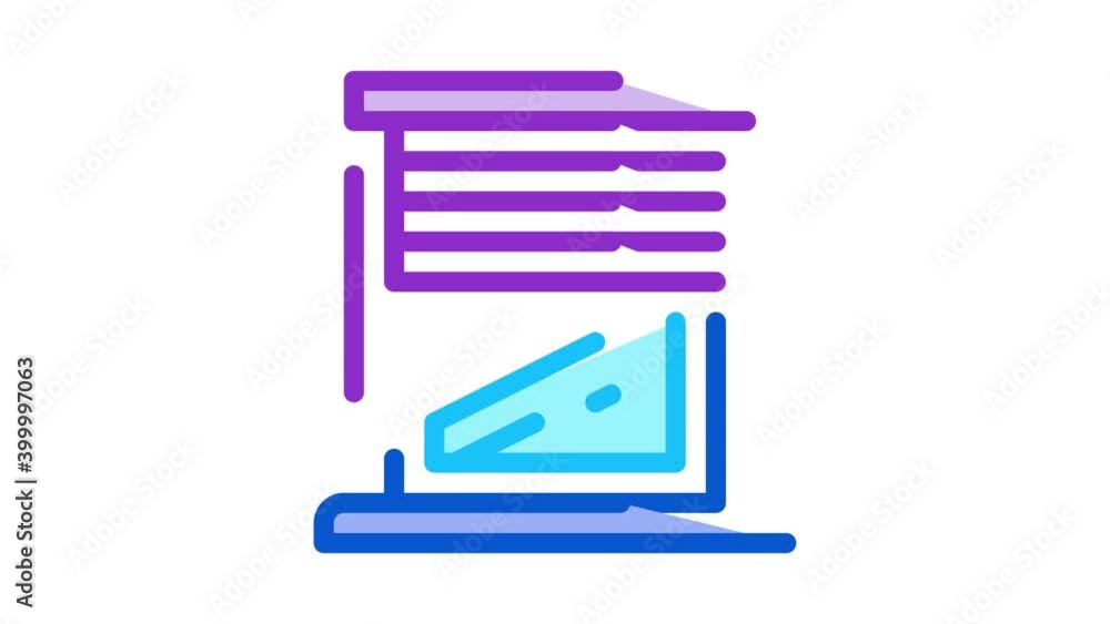 window with shutters Icon Animation. color window with shutters animated icon on white background window with shutters Icon Animation. color window with shutters animated icon on white background