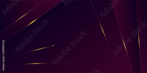 Purple Luxury Gold Background. Golden Rich VIP Triangular Frame