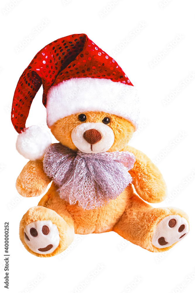 teddy bear with christmas hat teddy bear with christmas hat