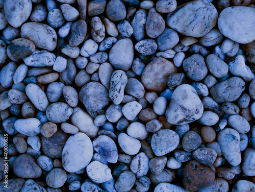 pebble beach stone nature background 