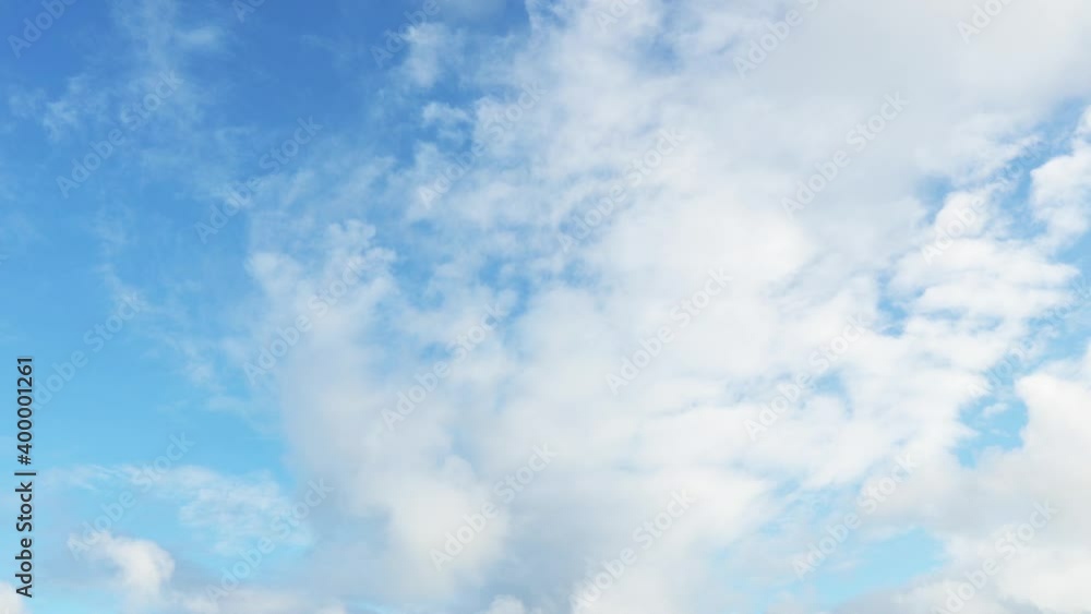 The sky of a cloudy day seascape. The clouds float quickly across the blue sky. Time-lapse cloudy sky. The sky of a cloudy day seascape. The clouds float quickly across the blue sky. Time-lapse cloudy sky.