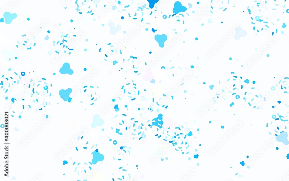Light Blue, Yellow vector template with chaotic shapes. Light Blue, Yellow vector template with chaotic shapes.