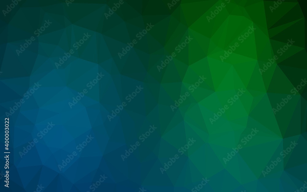 Dark Blue, Green vector abstract mosaic background. Dark Blue, Green vector abstract mosaic background.