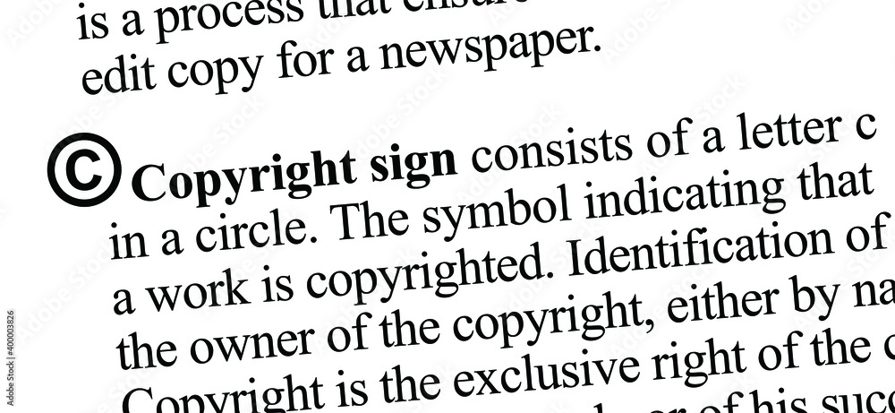 Copyright sign consists of a letter c in a circle. The symbol indicating that a work is copyrighted. Identification of the owner of the copyright, either by name. Definition, copyright in a dictionar. Copyright sign consists of a letter c in a circle. The symbol indicating that a work is copyrighted. Identification of the owner of the copyright, either by name. Definition, copyright in a dictionar.