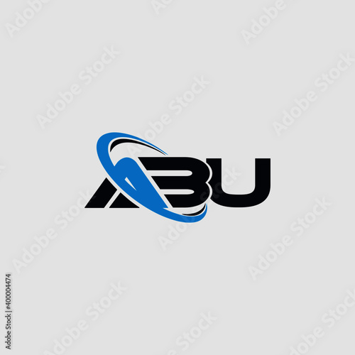 ABU letter logo design and cross shape.