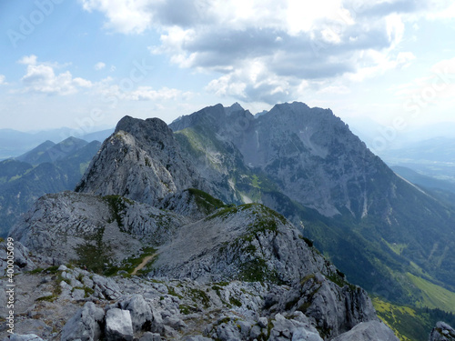Scheffauer mountain via ferrata  Tyrol  Austria