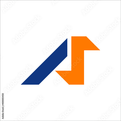 AS Letter logo design