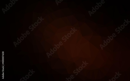 Dark Red vector polygonal template.