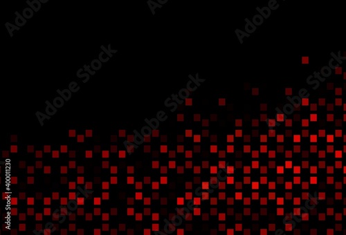 Dark Green, Red vector cover with polygonal style.