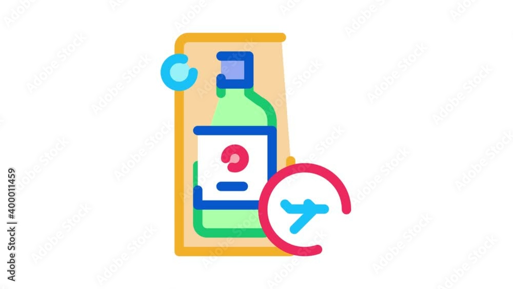 purchased duty free alcohol Icon Animation. color purchased duty free alcohol animated icon on white background purchased duty free alcohol Icon Animation. color purchased duty free alcohol animated icon on white background