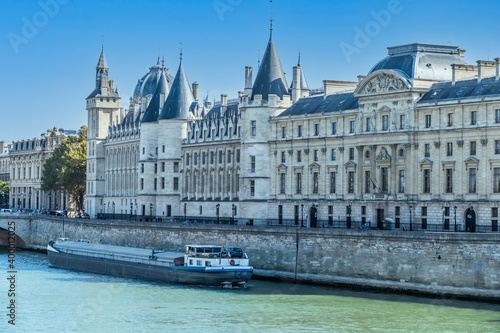 The Seine River and the Conciergerie in Paris
