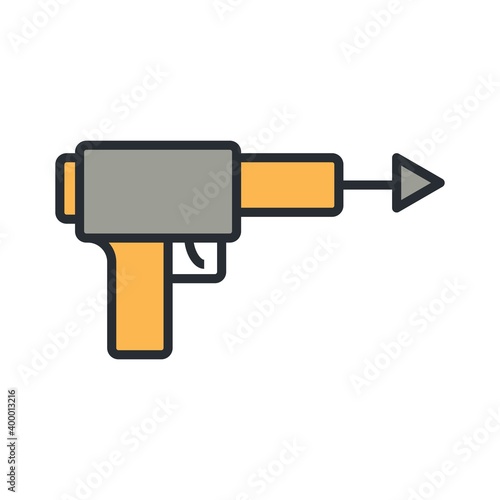 Fishing speargun icon. Underwater hunting sign. Vector illustration.