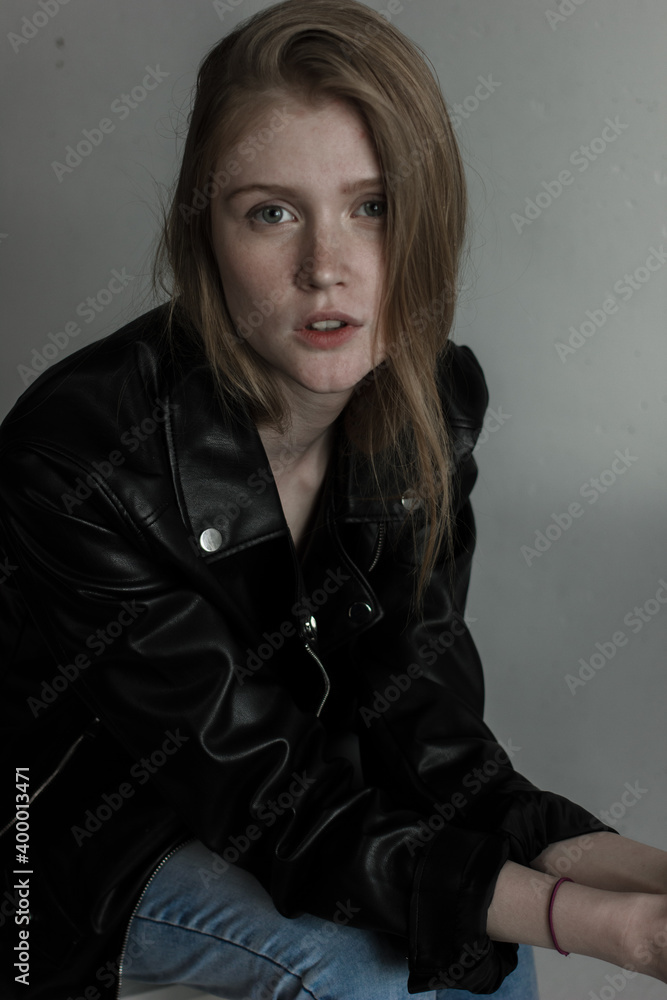 Model test with young beautiful female model with blonde hair Model test with young beautiful female model with blonde hair
