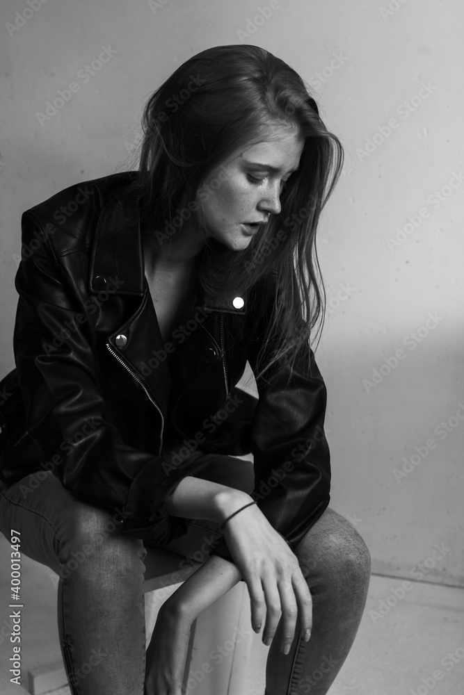 Model test with young beautiful female model with blonde hair Model test with young beautiful female model with blonde hair
