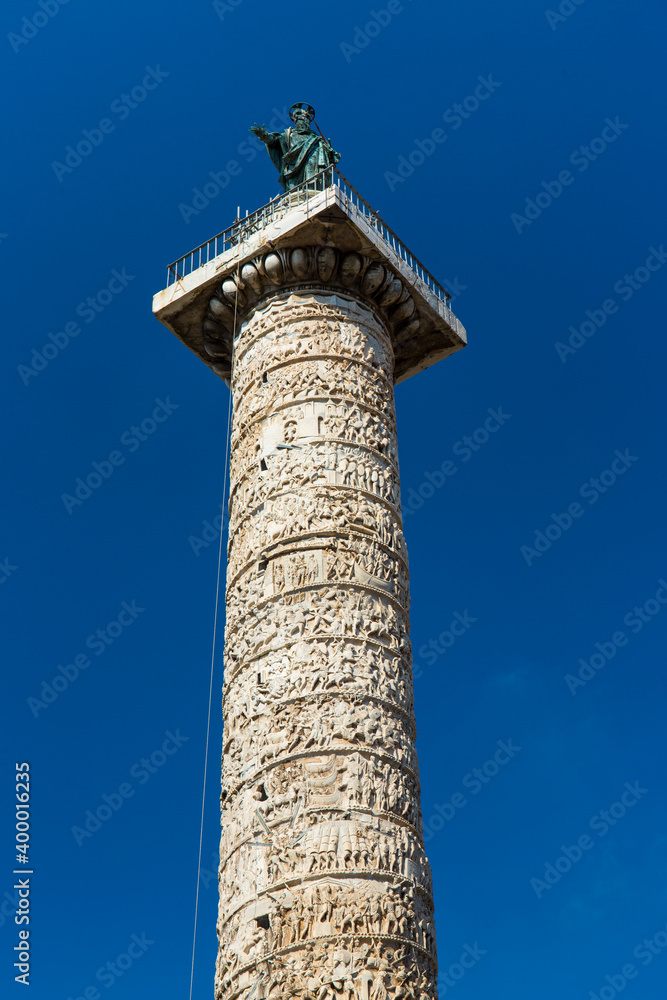 Trajan's Column, Trajan's Forum, Imperial Forums, Rome, Italy, Europe
