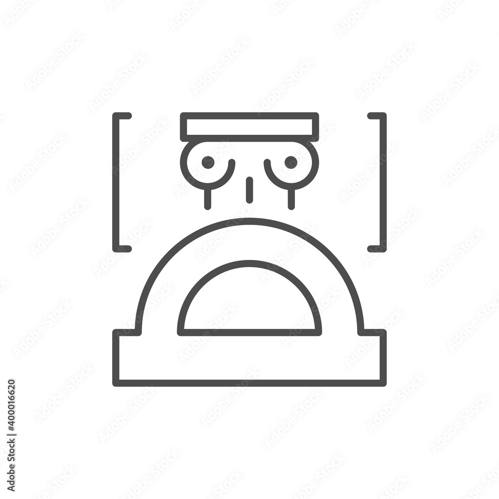 Architecture sketch line outline icon Architecture sketch line outline icon