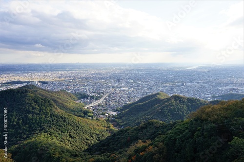 Beautiful city view from Gifu Castle on Mount Kinka in Gifu prefecture, Japan - 岐阜城からの風景 岐阜県 岐阜市 金華山 天守閣 photo