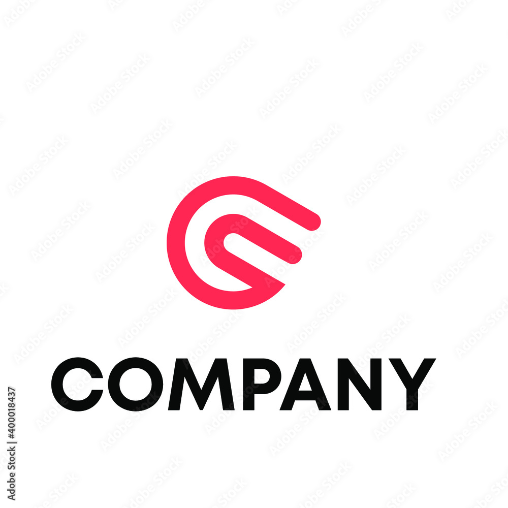 Fototapeta premium GS Logo Design 