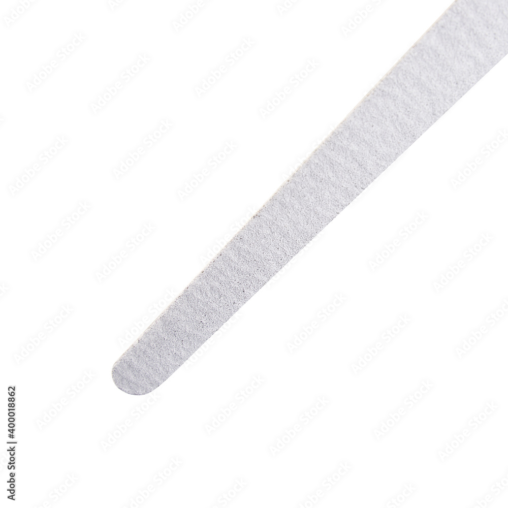 nailfile macro shot. isolated close up of file for heels