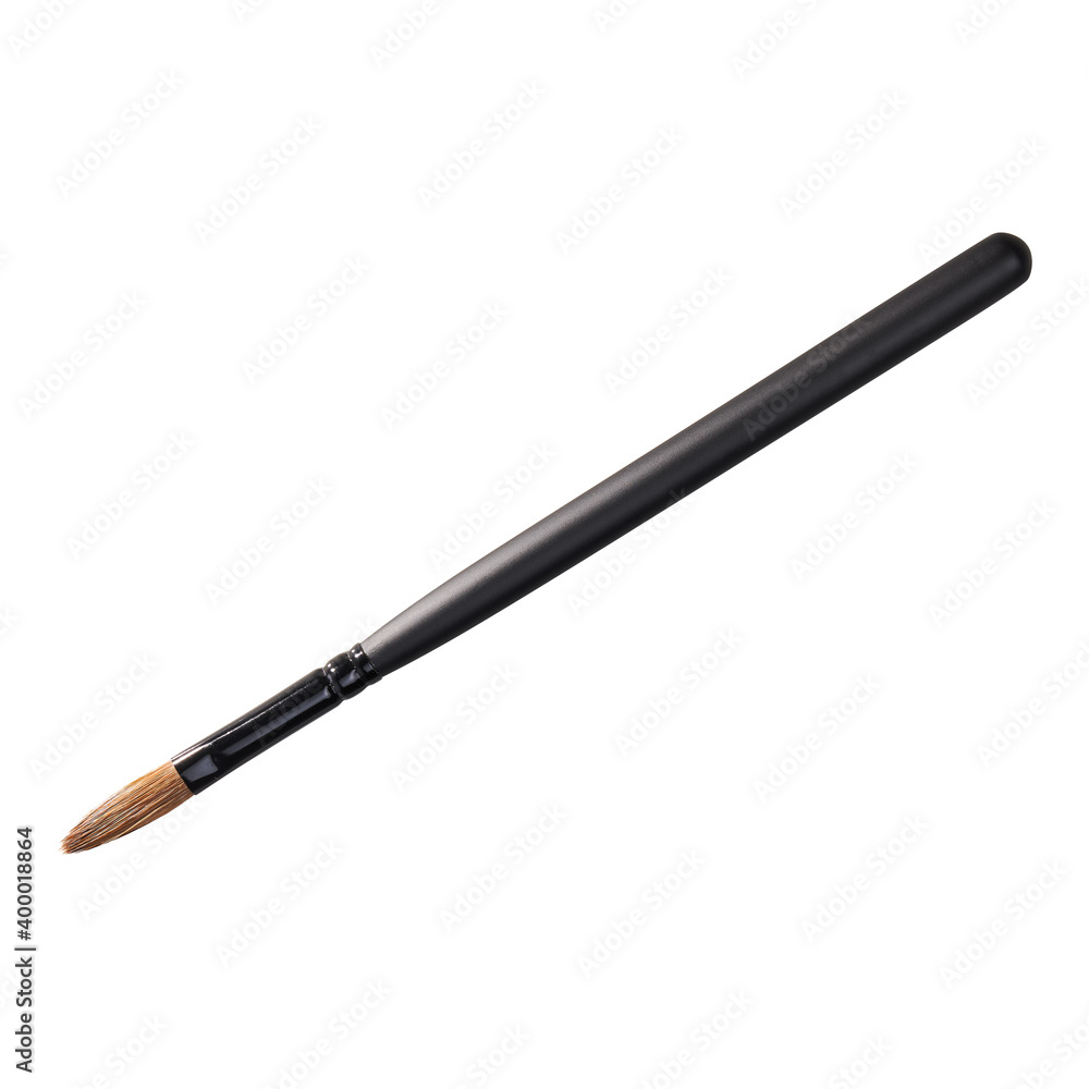 detail shot nail paint brush isolated. manicure and pedicure equipment detail shot nail paint brush isolated. manicure and pedicure equipment