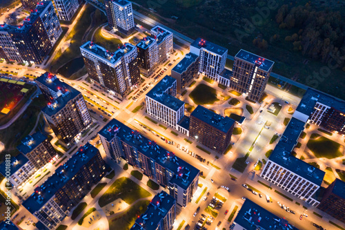 Housing complex Scandinavia in new Moscow. Photos from the quadcopter.
