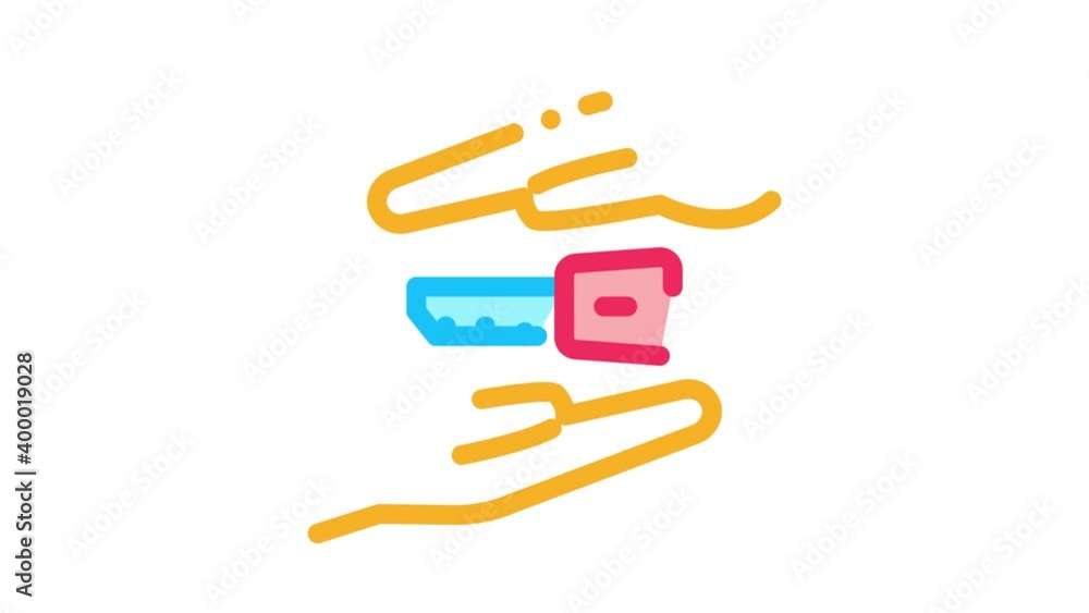 hand over car keys Icon Animation. color hand over car keys animated icon on white background hand over car keys Icon Animation. color hand over car keys animated icon on white background