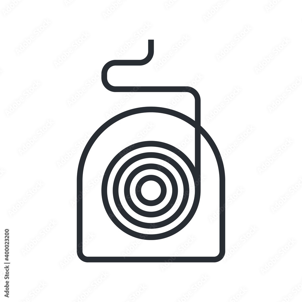 Dental floss icon on white background. Vector illustration. Dental floss icon on white background. Vector illustration.
