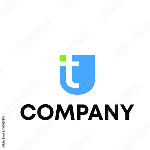 IT Letter Logo Design 