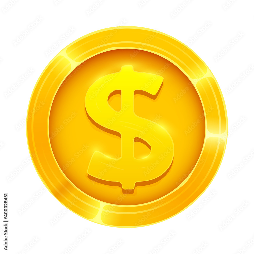 3d realistic gold coin isolated on white background. 3d realistic gold coin isolated on white background.