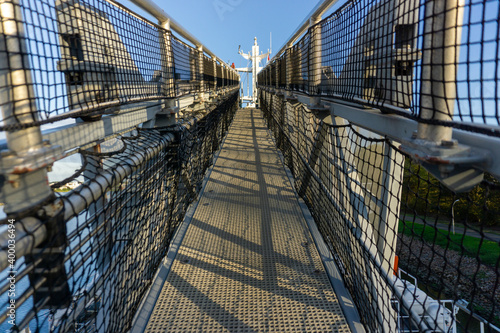 Photos Motion compensated gangway on board the walk to work vessel.