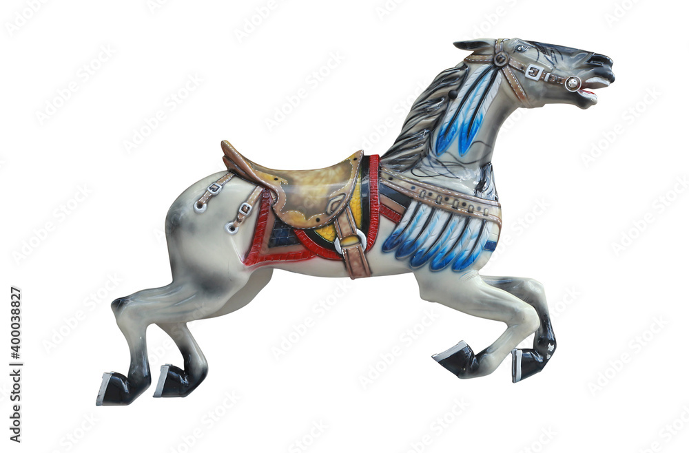 Fototapeta premium Cheval de bois d'un carrousel 
