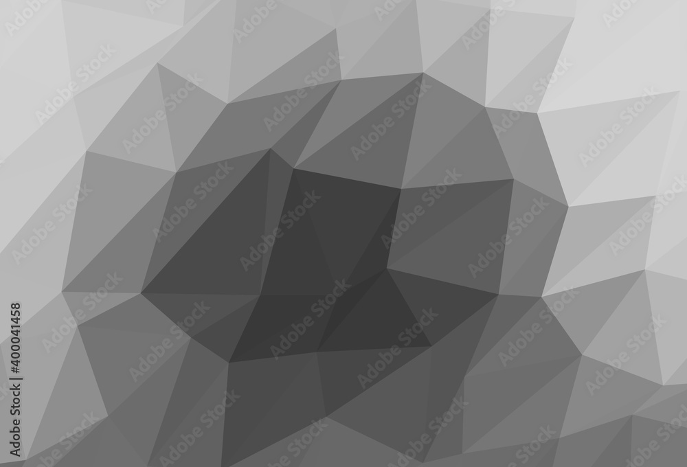 Light Silver, Gray vector low poly cover. Light Silver, Gray vector low poly cover.