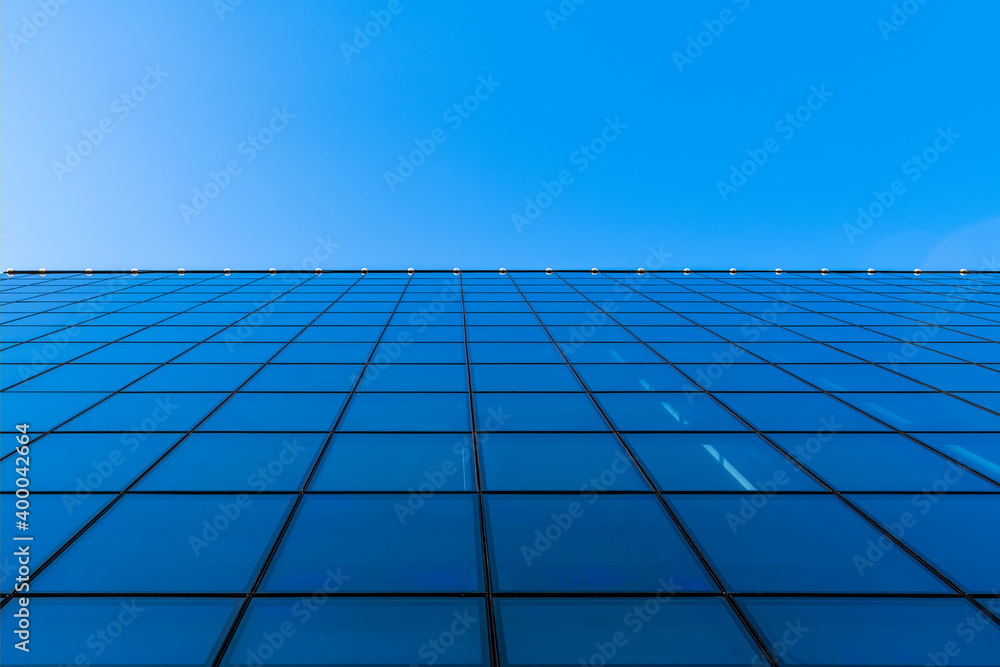Modern business center. Fully glass buildings. Modern business center. Fully glass buildings.