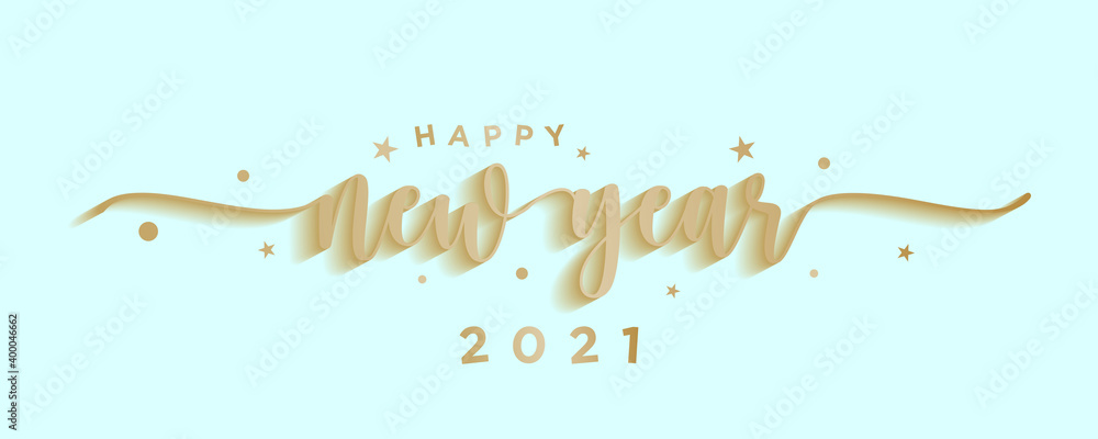 Fototapeta 2021 HAPPY NEW YEAR text. Design template celebration typography poster, banner or greeting card for happy new year.
