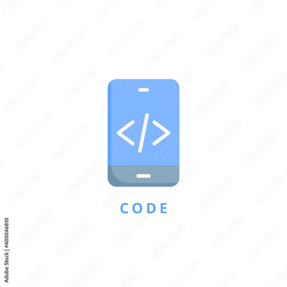 code icon vector illustration. code icon flat design. code icon vector illustration. code icon flat design.