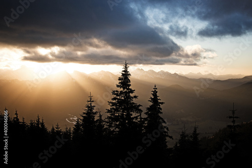 Sonnenuntergang Ammergauer Alpen 