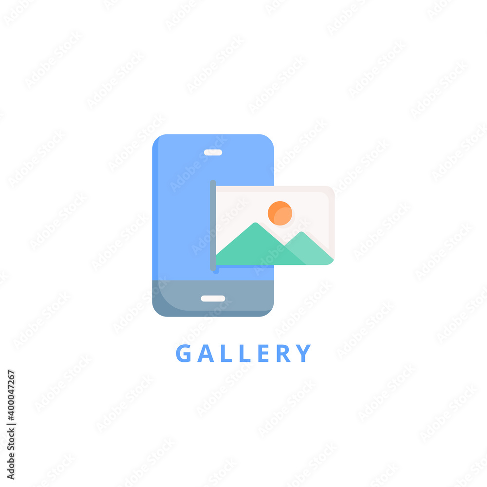 gallery icon vector illustration. gallery icon flat design. gallery icon vector illustration. gallery icon flat design.